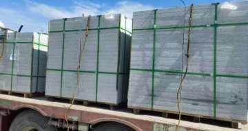 南京 芝麻白花岗岩地铺石装车日常