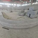 南京 芝麻白异形坐凳，自然面光面弧形加工
