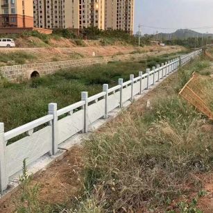 南京 白麻河道栏杆效果展示图