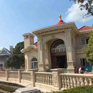 南京 黄金麻花岗岩欧式别墅