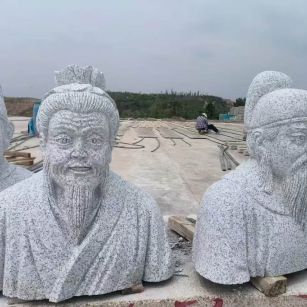 南京 白麻花岗岩石材人物立体雕刻