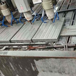 南京 芝麻白花岗岩荔枝面盲道雕刻