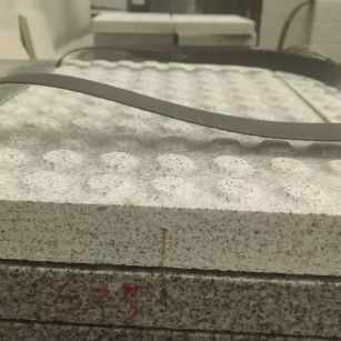 南京 芝麻白花岗岩6.0公分荔枝面五轴加工雕刻盲点