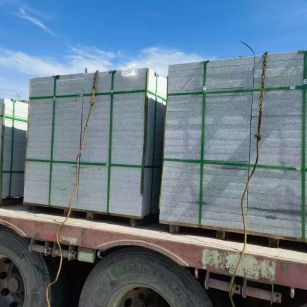 南京 芝麻白花岗岩地铺石装车日常