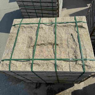 南京 黄金麻花岗岩石材自然面蘑菇石成品