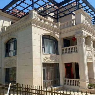 南京 黄金麻花岗岩荔枝面别墅外墙干挂