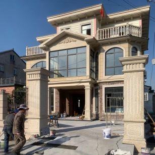 南京 黄金麻花岗岩荔枝面别墅外墙干挂私家专属