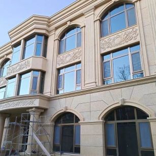 南京 黄金麻花岗岩别墅外墙干挂