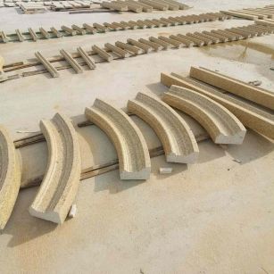 南京 黄金麻花岗岩别墅线条