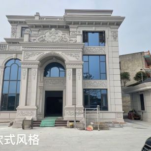 南京 白麻花岗岩别墅外墙干挂