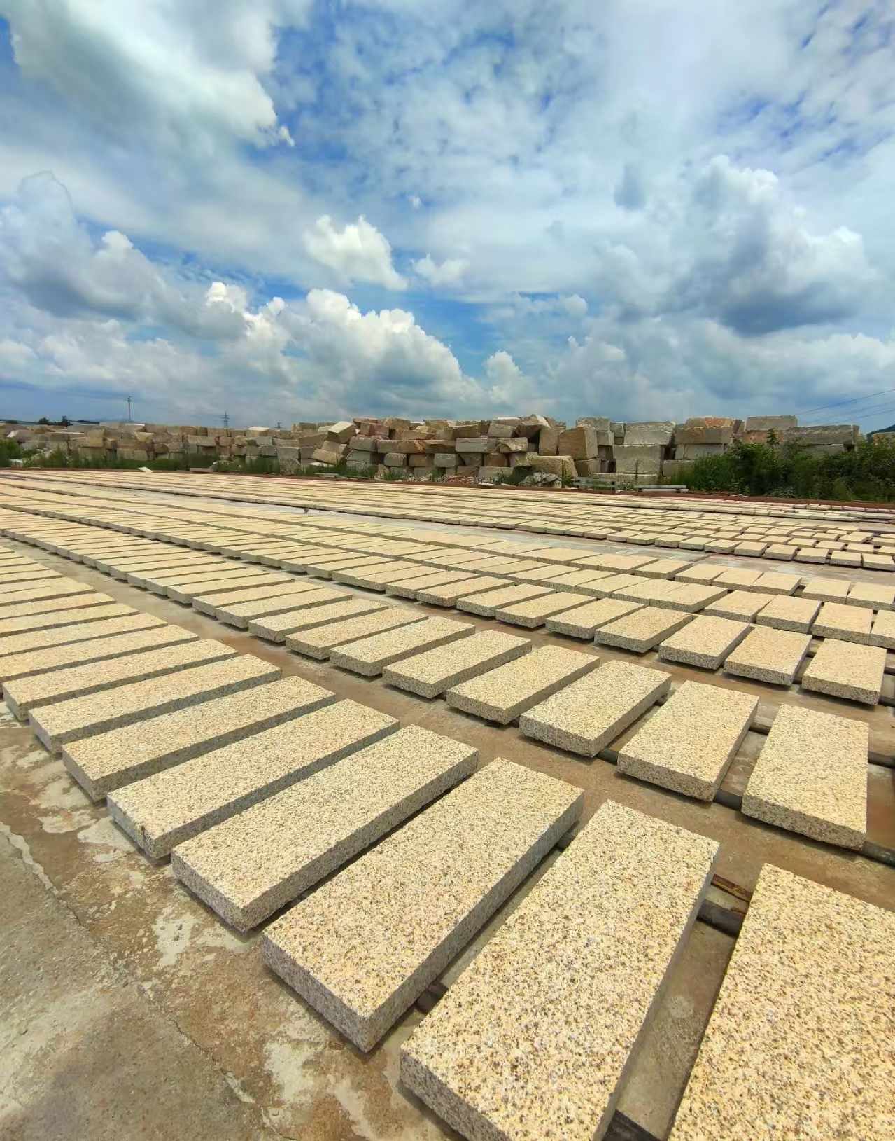 南京 黄金麻荔枝面花岗岩石材地铺石防护中
