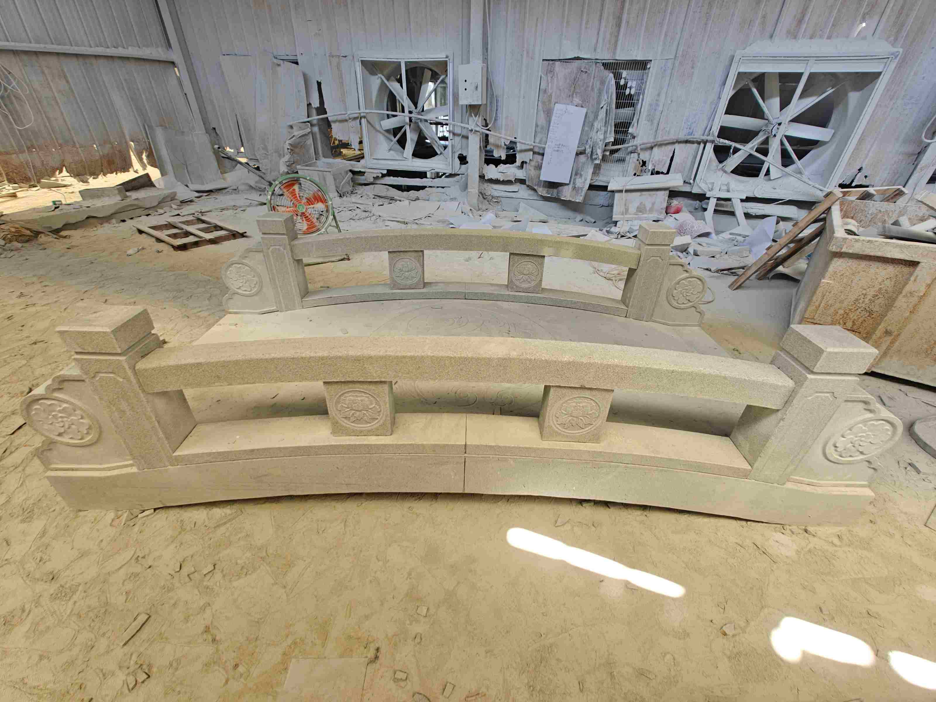 南京 芝麻灰花岗岩异形加工-拱桥，石桥