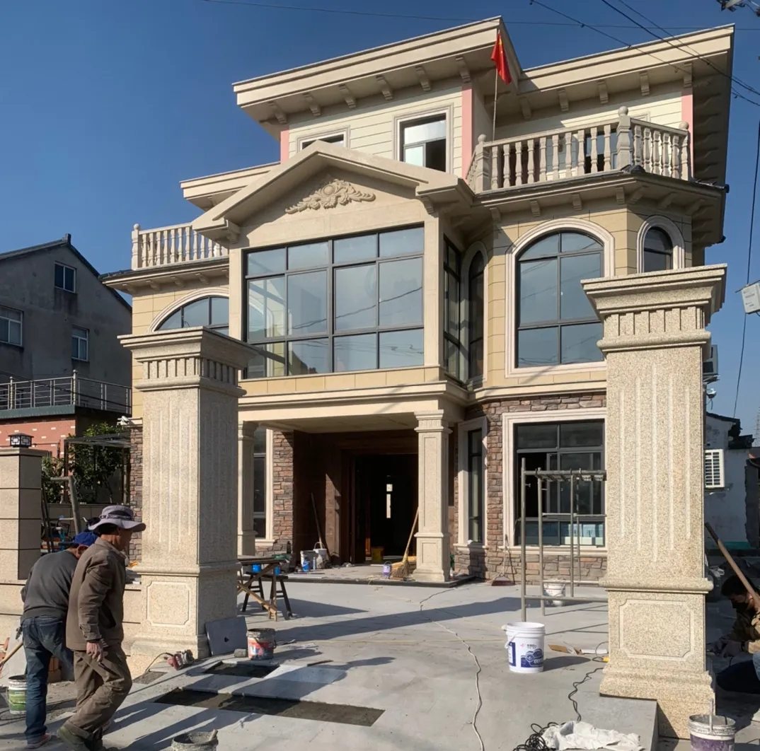 南京 黄金麻花岗岩荔枝面别墅外墙干挂私家专属