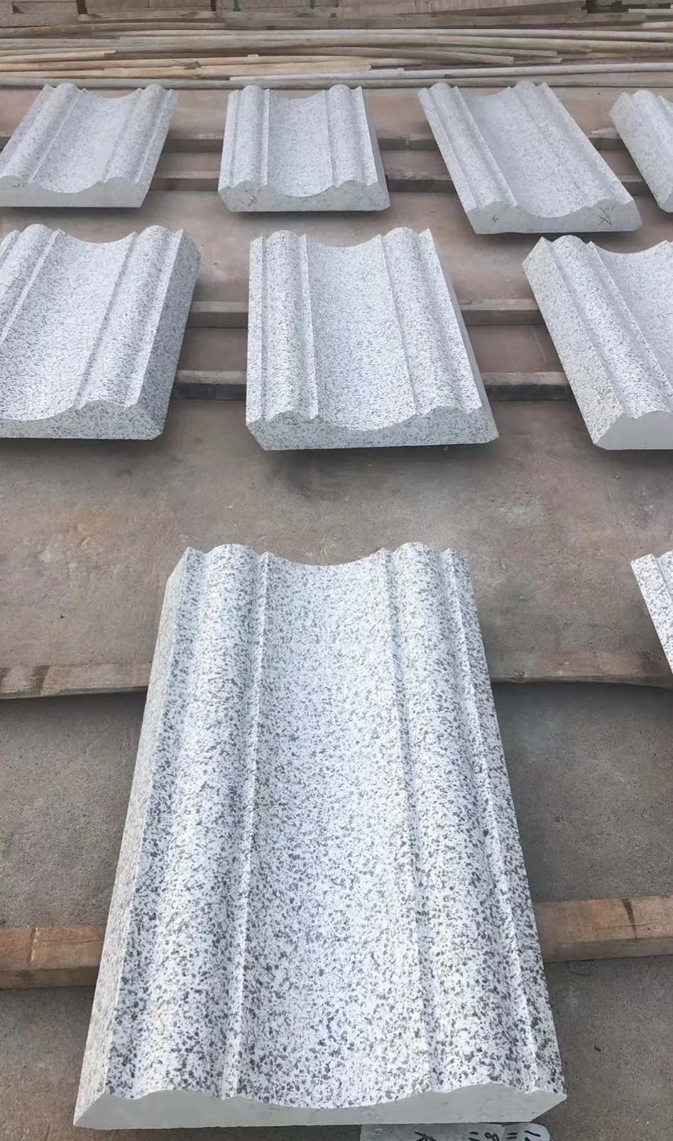 南京 白麻花岗岩光面别墅线条