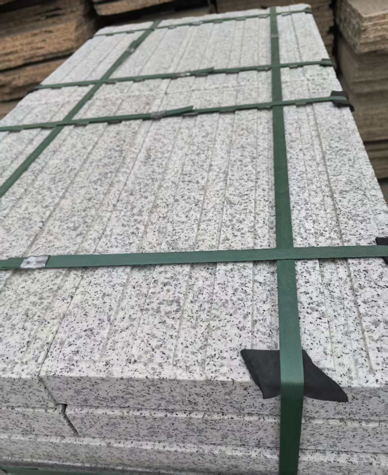 南京 白麻花岗岩直行盲道石，盲条，地铺石