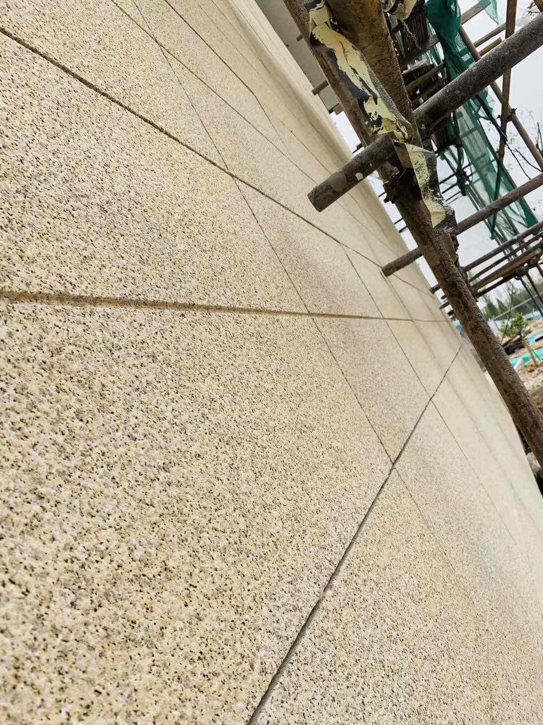 南京 黄金麻花岗岩荔枝面外墙干挂石材效果示例